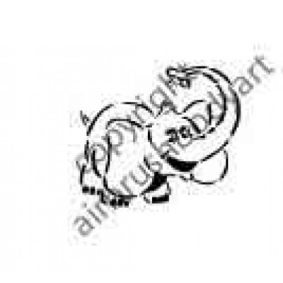 0271 elephant reusable stencil